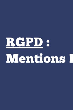 mentions légales rgpd